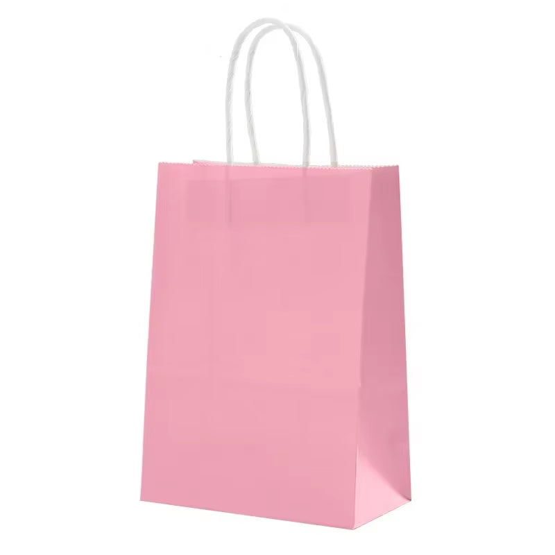 Vibrant Kraft Paper Gift Bags - Perfect for Holidays, Birthdays, Weddings & Parties - Set of 10/30 Pcs