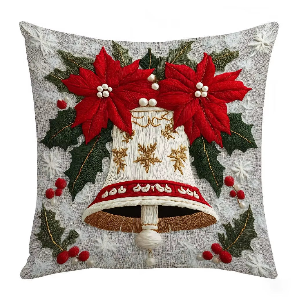 Festive 45Cm Cartoon Santa Claus Pillowcase - Perfect Xmas Gift & Cozy Sofa Cushion Cover