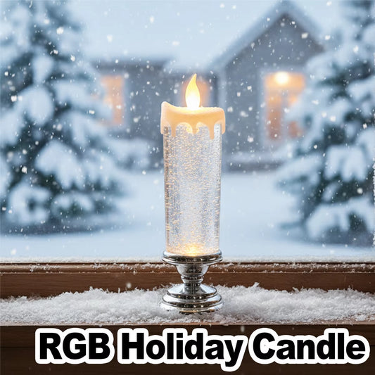 Romantic LED Flameless Christmas Candle Lights - Colorful Electric Decorations for Home & Hotel Festivities