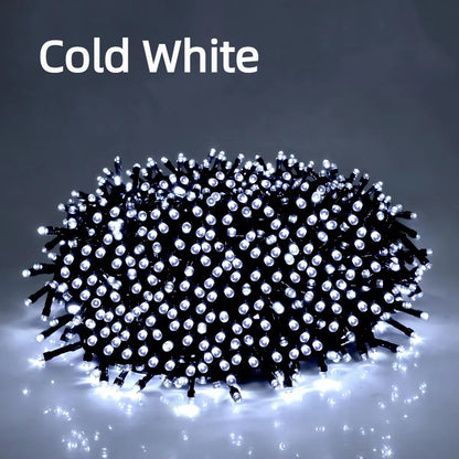 Twinkle Star LED String Lights - 100M/50M Waterproof with 8 Lighting Modes for Outdoor Garden, Lawn & Christmas Decor