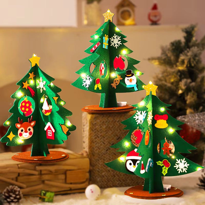 DIY Felt Christmas Tree Kit for Kids - Fun Handmade Xmas Craft Decoration & Unique New Year Gift 2025