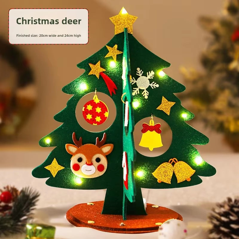 DIY Felt Christmas Tree Kit for Kids - Fun Handmade Xmas Craft Decoration & Unique New Year Gift 2025