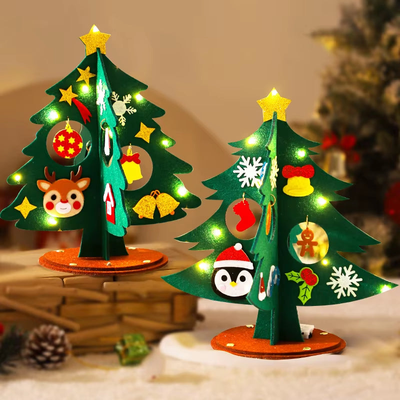 DIY Felt Christmas Tree Kit for Kids - Fun Handmade Xmas Craft Decoration & Unique New Year Gift 2025