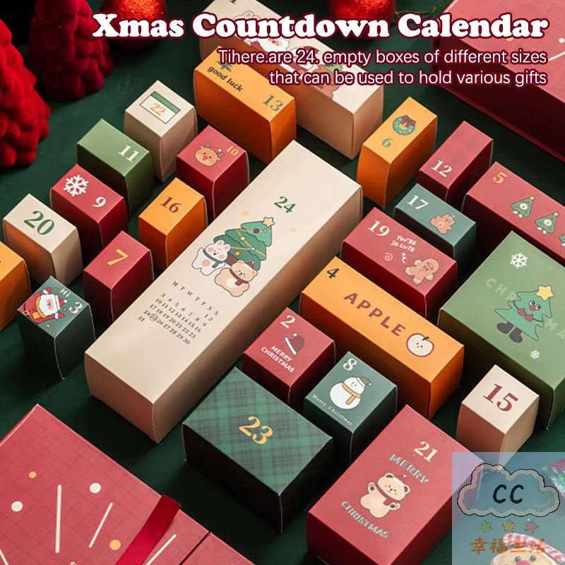 Craft Your Own Magical Countdown: Unique DIY Christmas Advent Calendar with 24 Empty Cardboard Boxes!