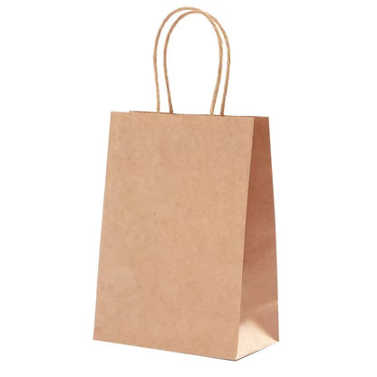 Vibrant Kraft Paper Gift Bags - Perfect for Holidays, Birthdays, Weddings & Parties - Set of 10/30 Pcs