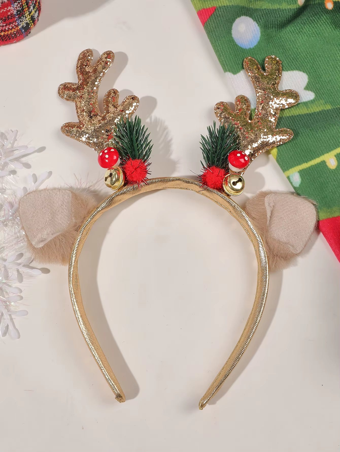 Festive 3D Christmas Headbands - Fun Holiday Hair Accessories for Kids, Women, and Men - Perfect for Parties and Photo Booths!