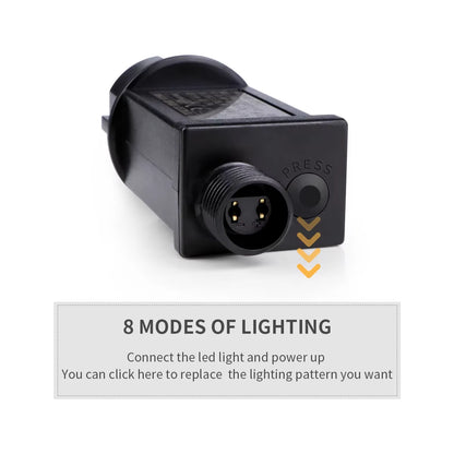 Twinkle Star LED String Lights - 100M/50M Waterproof with 8 Lighting Modes for Outdoor Garden, Lawn & Christmas Decor