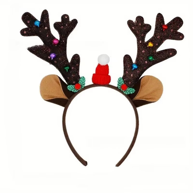 3Pcs Reindeer Costume Adult Tutu Skirt with Reindeer Headband Socks and Skirt,Cosplay Costume Halloween Christmas Dress Outfits