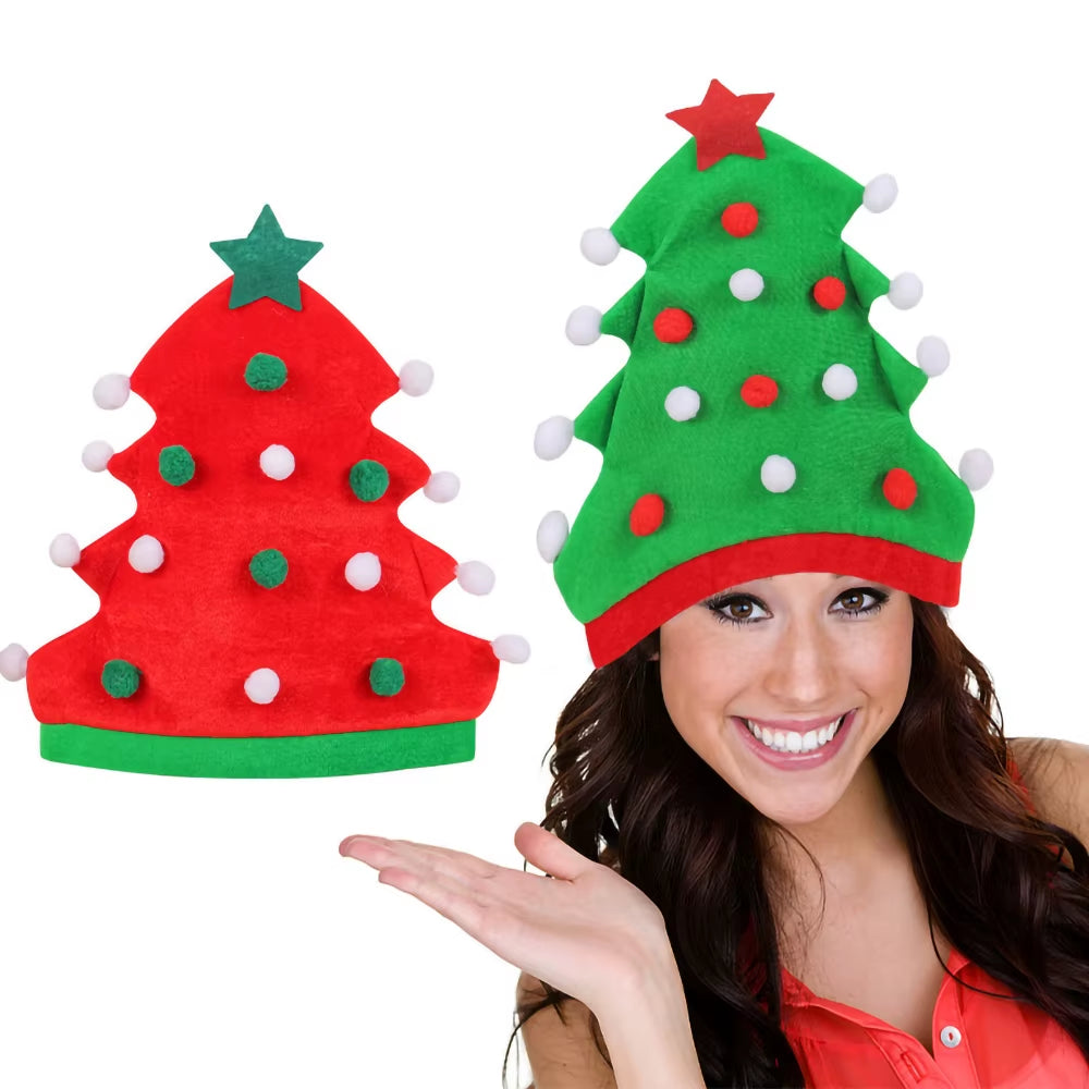 Funny Christmas Tree Beanie Hat - Perfect Holiday Gift for Kids & Festive New Year Parties!
