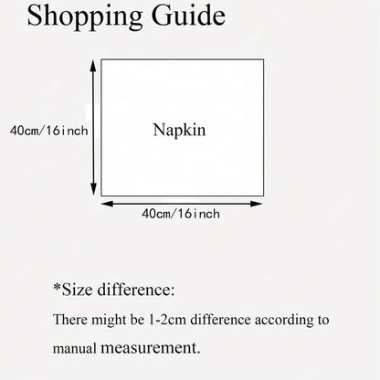 Vibrant 10-Piece Solid Color Napkin Set - Highly Absorbent for Weddings, Hotels, and Restaurants
