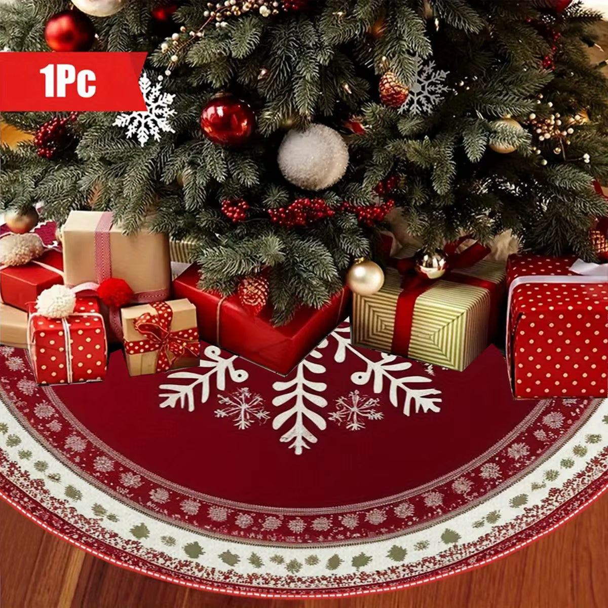 VIKAMA Soft & Durable Christmas Tree Dress - Perfect for Home Decor & Festive Celebrations!