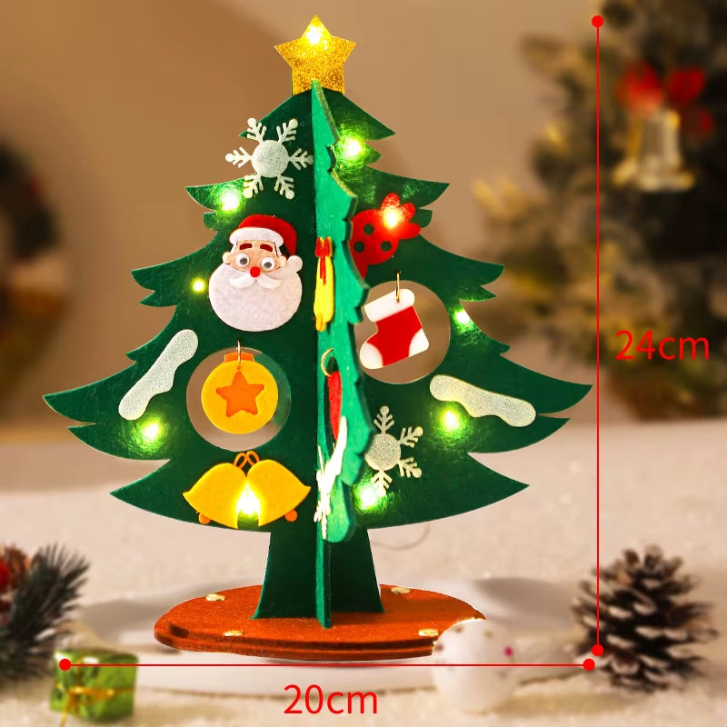 DIY Felt Christmas Tree Kit for Kids - Fun Handmade Xmas Craft Decoration & Unique New Year Gift 2025