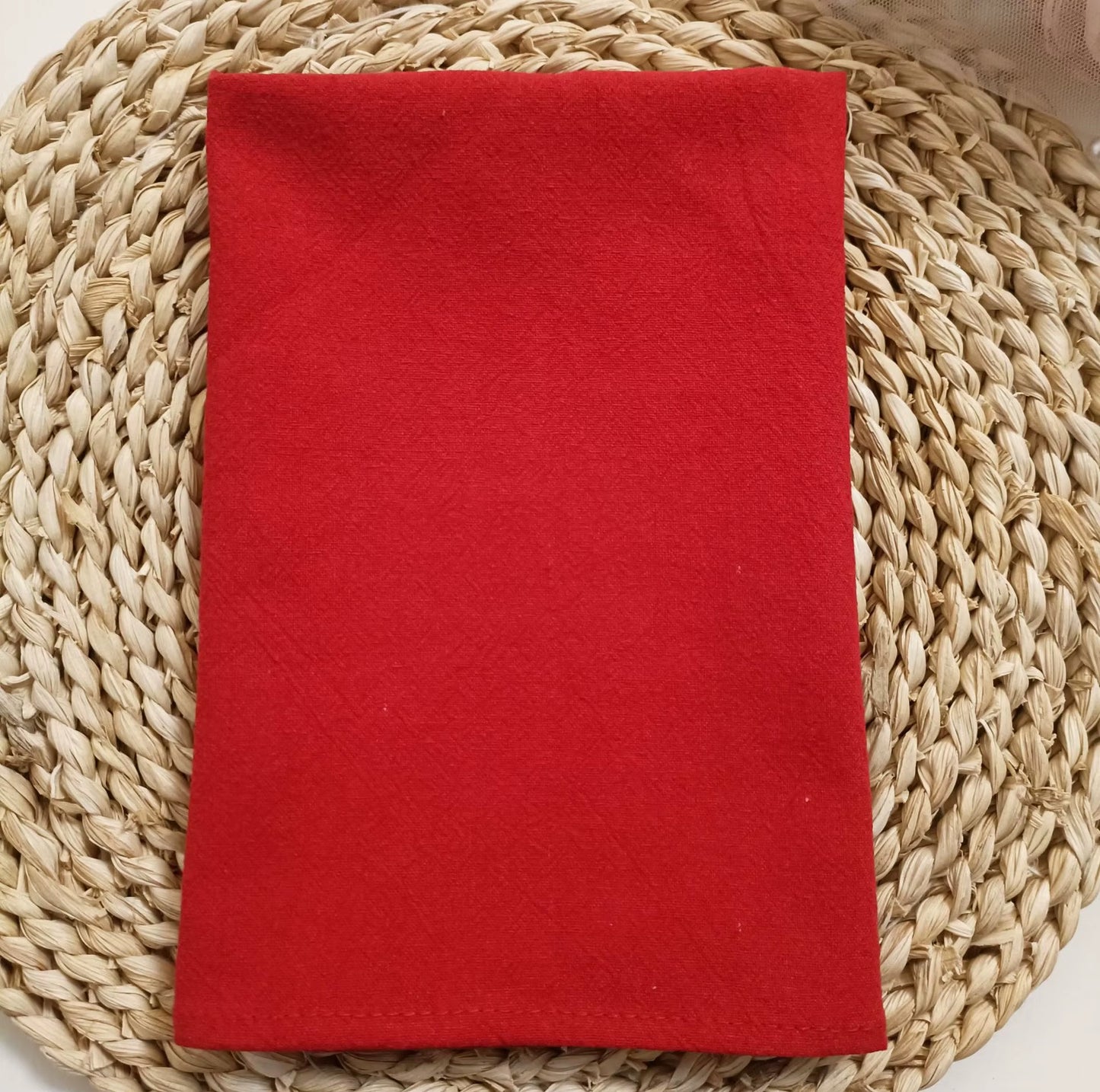 Vibrant 10-Piece Solid Color Napkin Set - Highly Absorbent for Weddings, Hotels, and Restaurants