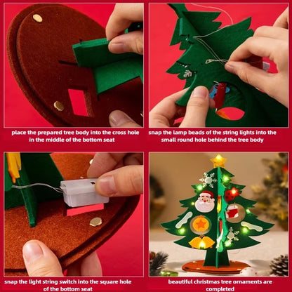 DIY Felt Christmas Tree Kit for Kids - Fun Handmade Xmas Craft Decoration & Unique New Year Gift 2025