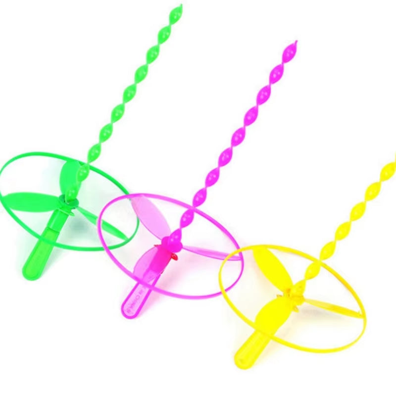 Colorful Bamboo Dragonfly Flying Toys - 20 Set Bag for Kids' Birthday Parties, School Goodie Filler & Party Favors