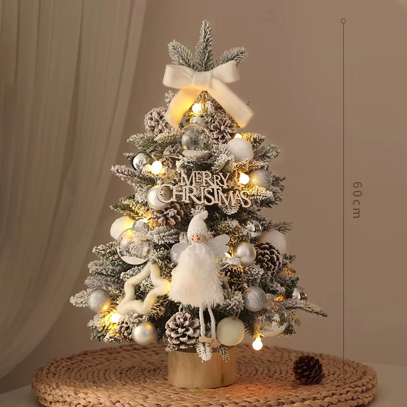 Charming DIY Mini Christmas Trees - Perfect 45/60CM Desktop Ornaments for Festive Window Decor!