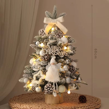 Charming DIY Mini Christmas Trees - Perfect 45/60CM Desktop Ornaments for Festive Window Decor!