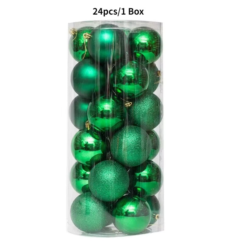 36Pcs 3CM Christmas Balls - Festive Tree Ornaments for Home Decor & Party - Perfect 2025 New Year Gifts!
