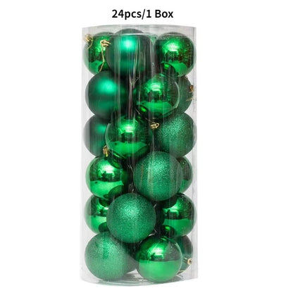36Pcs 3CM Christmas Balls - Festive Tree Ornaments for Home Decor & Party - Perfect 2025 New Year Gifts!