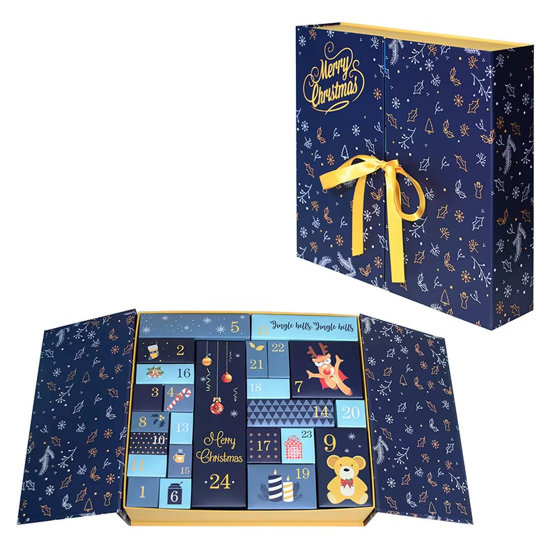 Craft Your Own Magical Countdown: Unique DIY Christmas Advent Calendar with 24 Empty Cardboard Boxes!