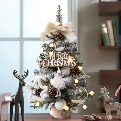 Charming DIY Mini Christmas Trees - Perfect 45/60CM Desktop Ornaments for Festive Window Decor!