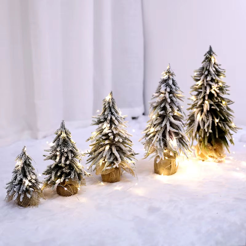 Mini Snow Fir Christmas Tree - Perfect Holiday Decoration for Restaurants and Bars