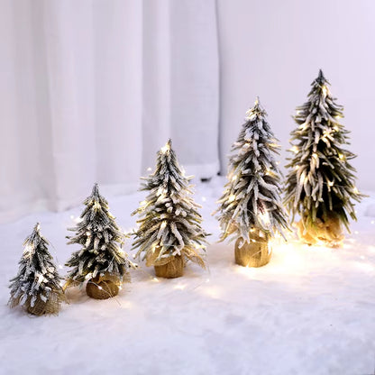 Mini Snow Fir Christmas Tree - Perfect Holiday Decoration for Restaurants and Bars