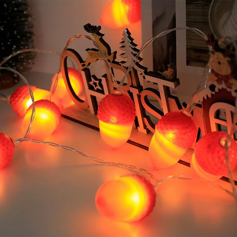 Festive LED Christmas String Lights - 10/20/40 Lights for Indoor Decor, Perfect for Trees and Parties!