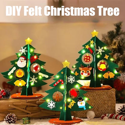 DIY Felt Christmas Tree Kit for Kids - Fun Handmade Xmas Craft Decoration & Unique New Year Gift 2025