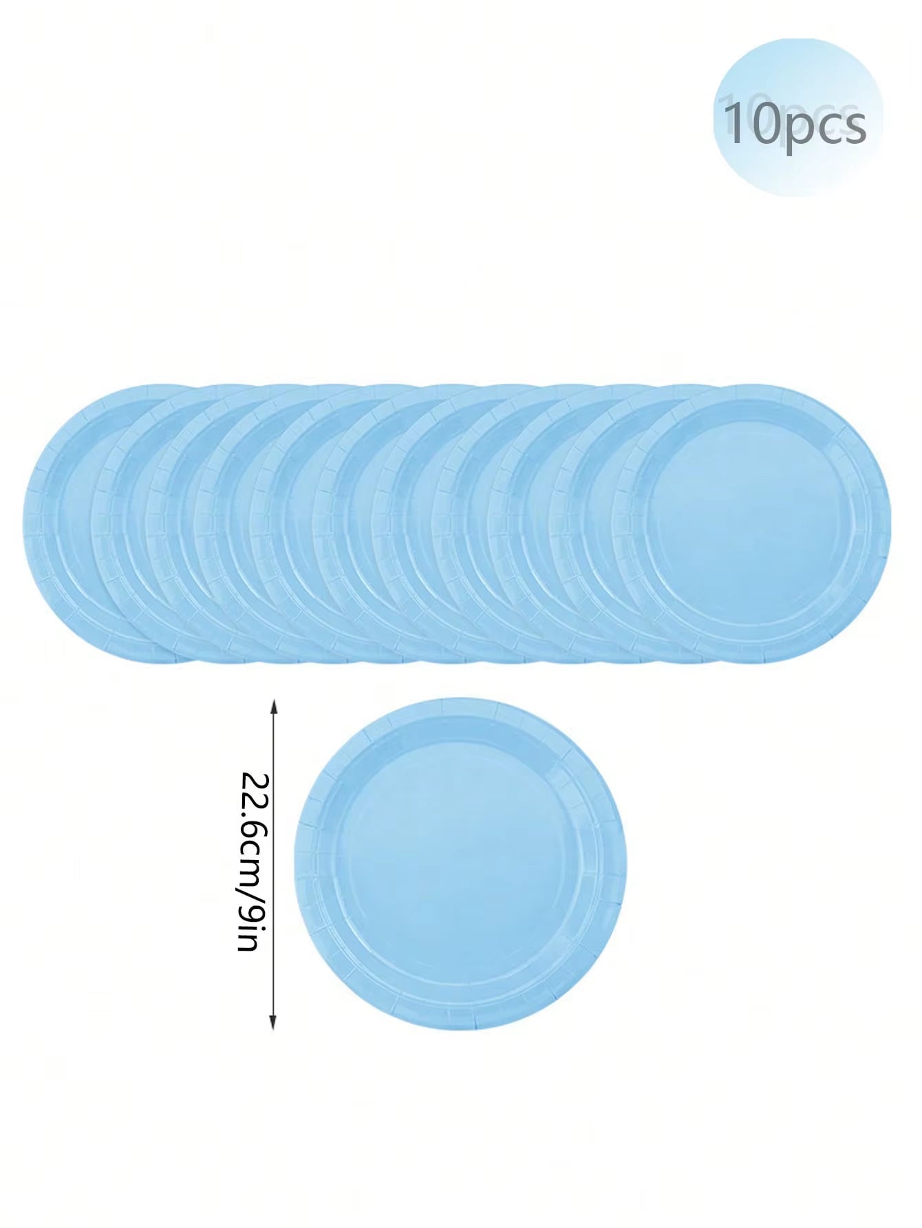 Charming Solid Light Blue Birthday Party Supplies for Super Girls - Disposable Tableware Set with Napkins, Cups, Plates, Tablecloths, and Straws