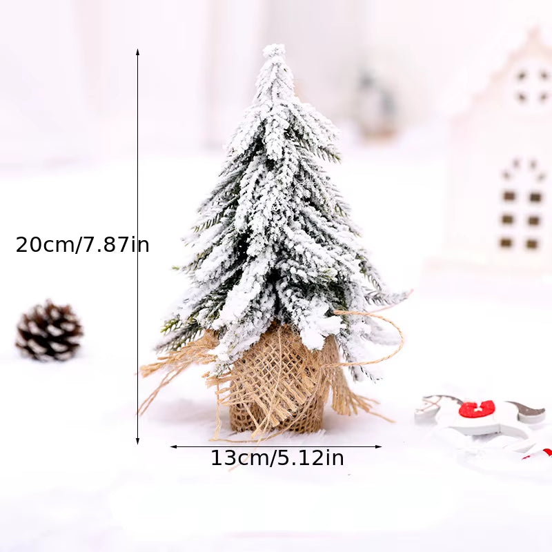 Mini Snow Fir Christmas Tree - Perfect Holiday Decoration for Restaurants and Bars