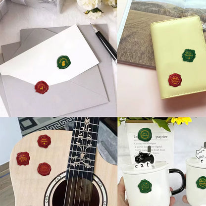 500PCS Festive Christmas Gift Stickers - Self-Adhesive Wax Seal Labels for Holiday Gift Wrapping & Party Decorations