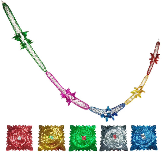 Stunning Christmas Foil Garland - Festive Ceiling Decorations for a Magical Holiday Party!