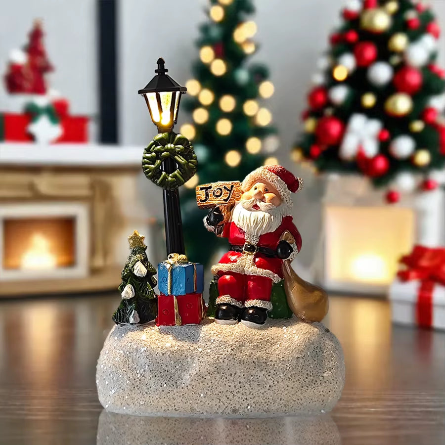 Charming LED Snowman, Santa, and Reindeer Statues - Perfect Holiday Decor & Gift Idea!