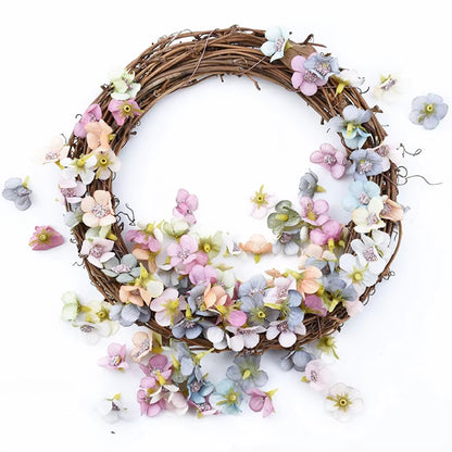 Charming Hand-Woven Natural Rattan Christmas Wreath – 25/30Cm Diameter Retro Grapevine Craft for DIY Holiday Decor