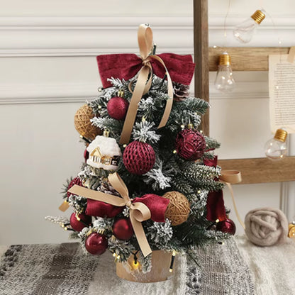 Charming DIY Mini Christmas Trees - Perfect 45/60CM Desktop Ornaments for Festive Window Decor!
