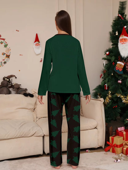 Matching Family Christmas Pajamas Set - Father, Mother, Kids, and Baby Top & Pants for Festive Homewear