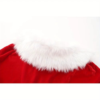 Enchanting Winter Christmas Elf Dress with Cape - Ideal for Holiday Parties & Festive Celebrations