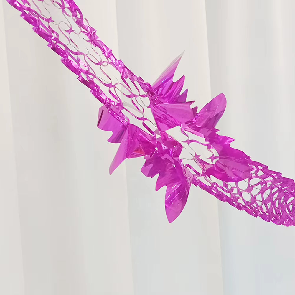 Stunning Christmas Foil Garland - Festive Ceiling Decorations for a Magical Holiday Party!