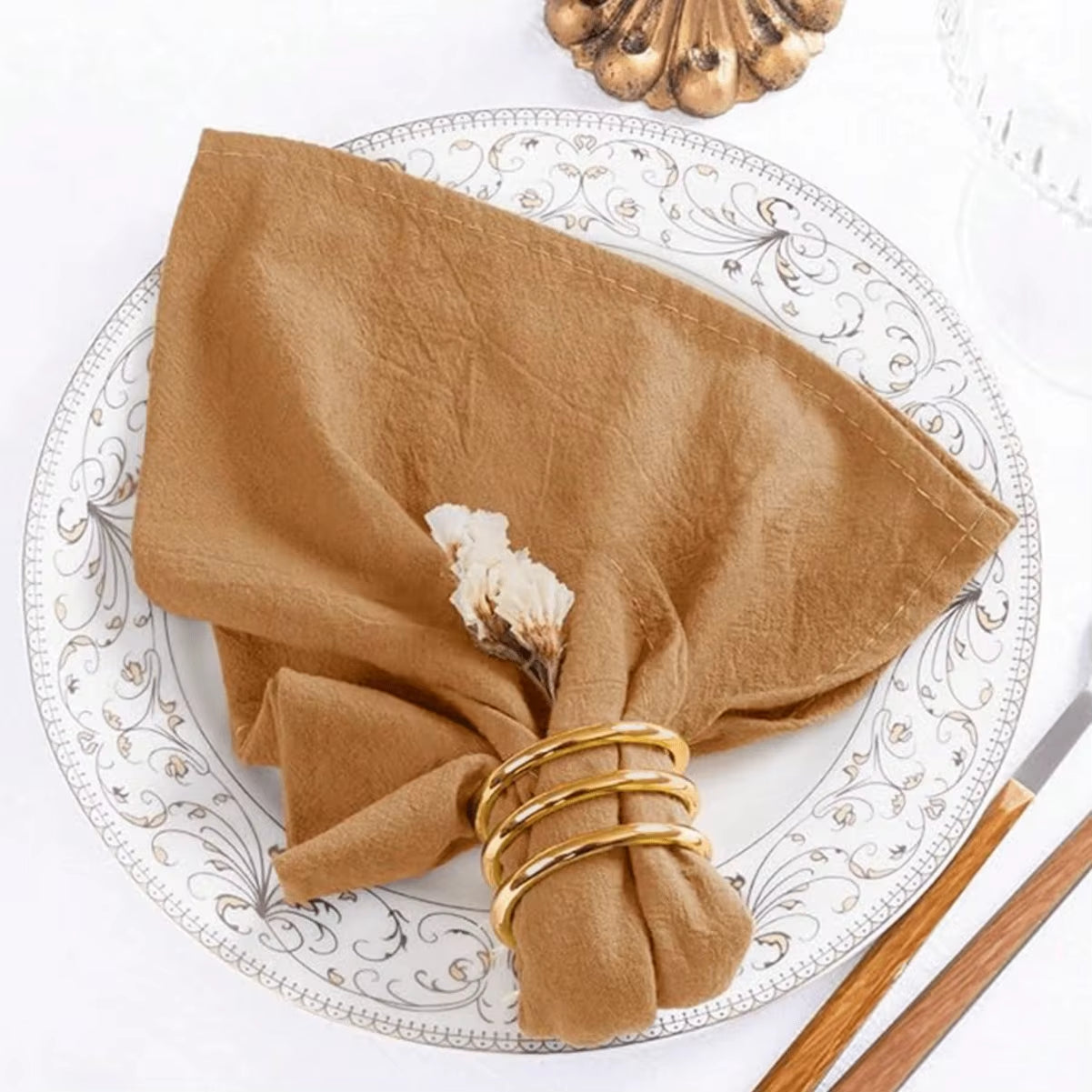 Vibrant 10-Piece Solid Color Napkin Set - Highly Absorbent for Weddings, Hotels, and Restaurants