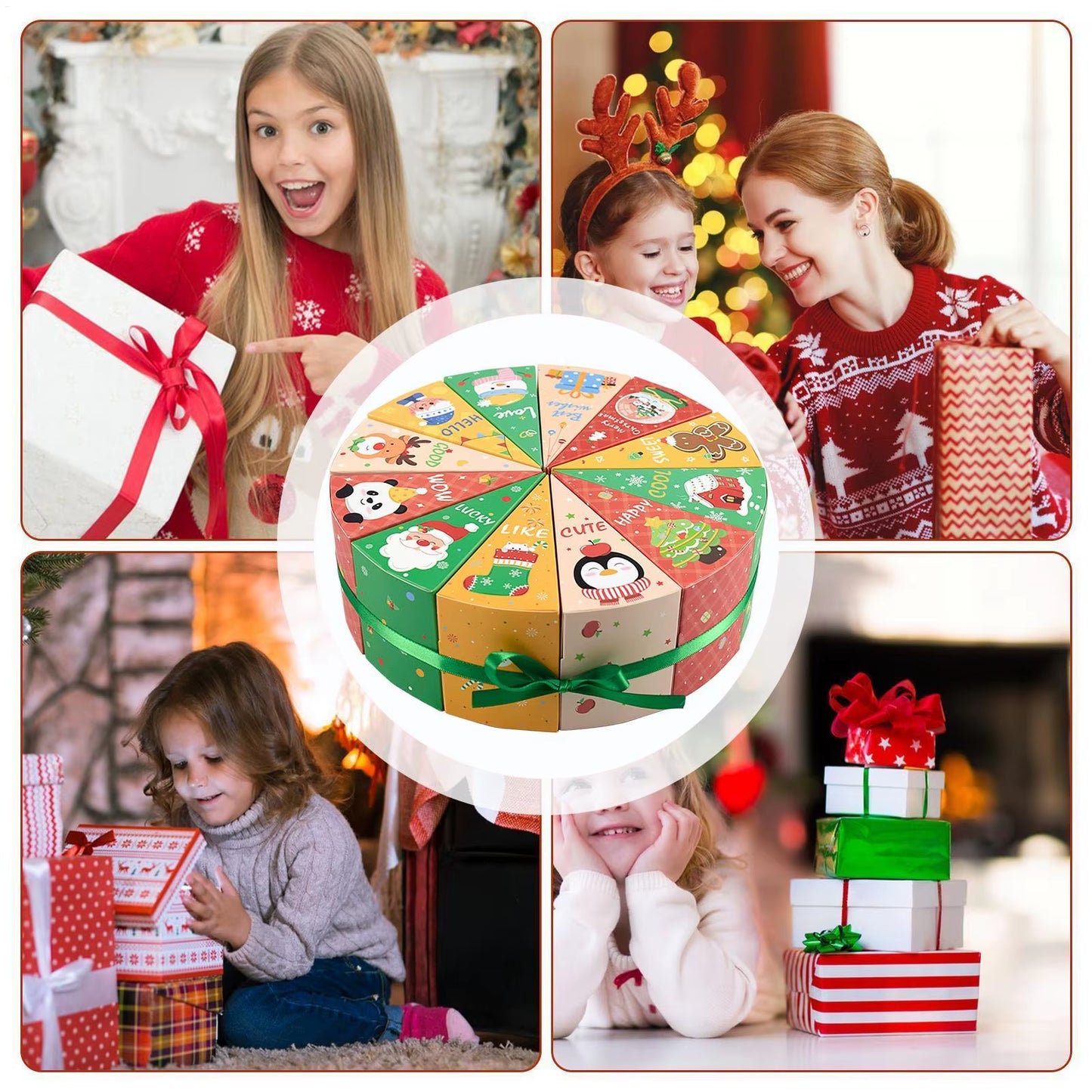 12-Piece Fillable Advent Calendar Box Set for DIY Gifts, Jewelry, Toys & Chocolates - Countdown to Christmas!