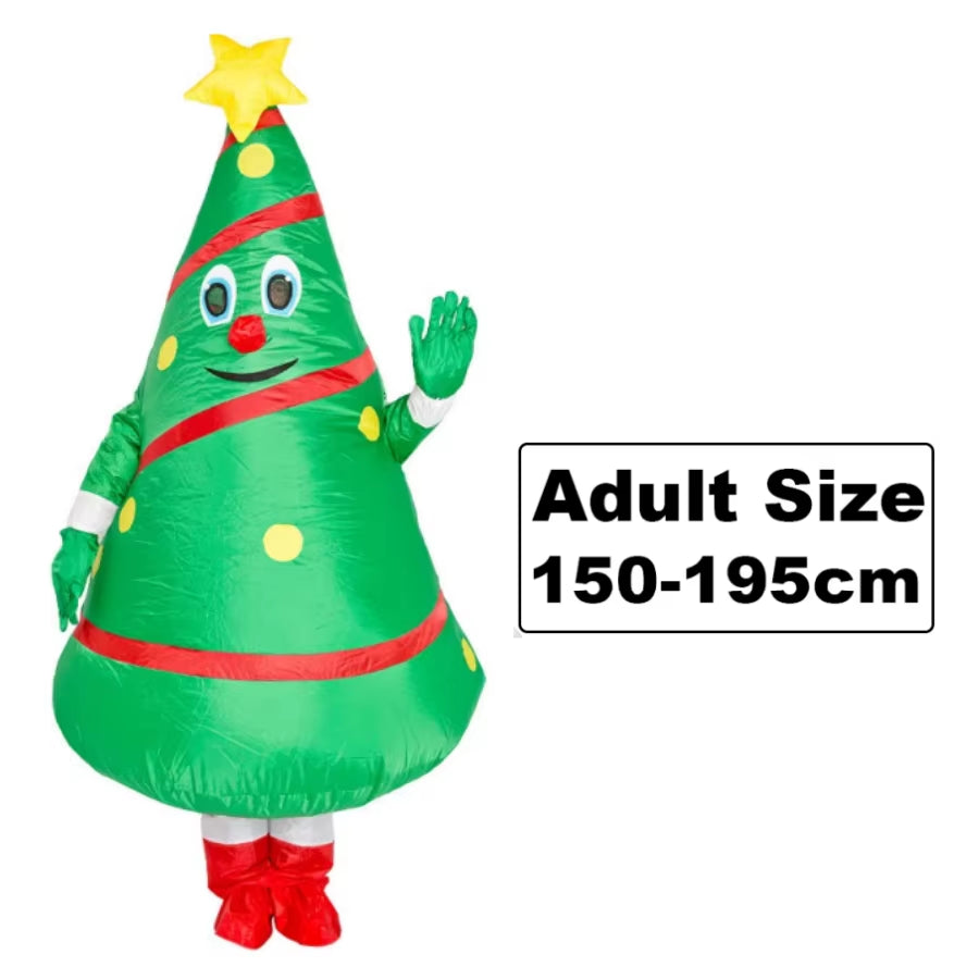 Hilarious Inflatable Christmas Costumes - Santa, Reindeer, Snowman & Christmas Tree for Adults - Perfect for Halloween & Carnival Parties!