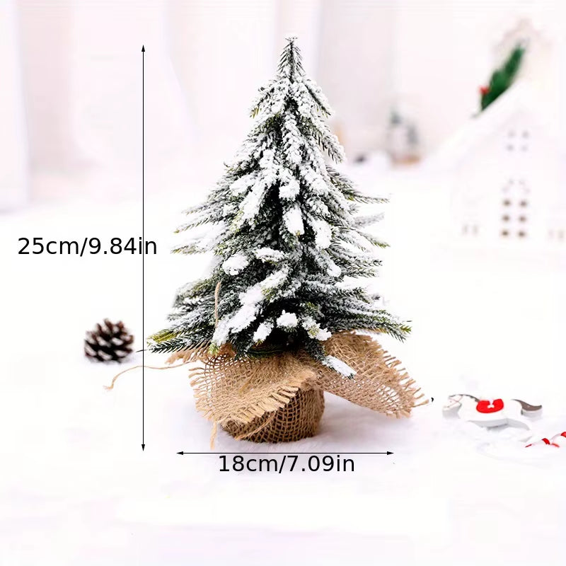 Mini Snow Fir Christmas Tree - Perfect Holiday Decoration for Restaurants and Bars