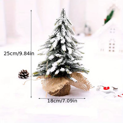 Mini Snow Fir Christmas Tree - Perfect Holiday Decoration for Restaurants and Bars