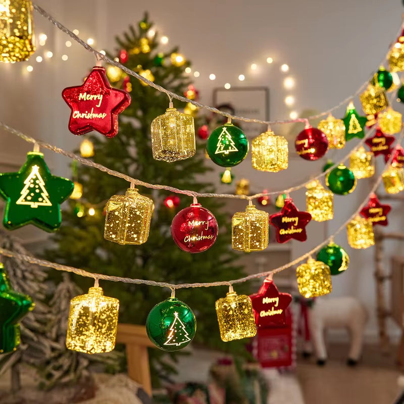 Enchanting Battery Operated LED Christmas String Lights - 5Ft/10Ft Twinkle Lights with 2 Modes - Waterproof Holiday Decor for Trees and Parties