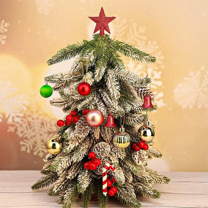 Glittering Star Christmas Tree Ornaments - 3 Pack Festive Decor for a Merry Navidad!