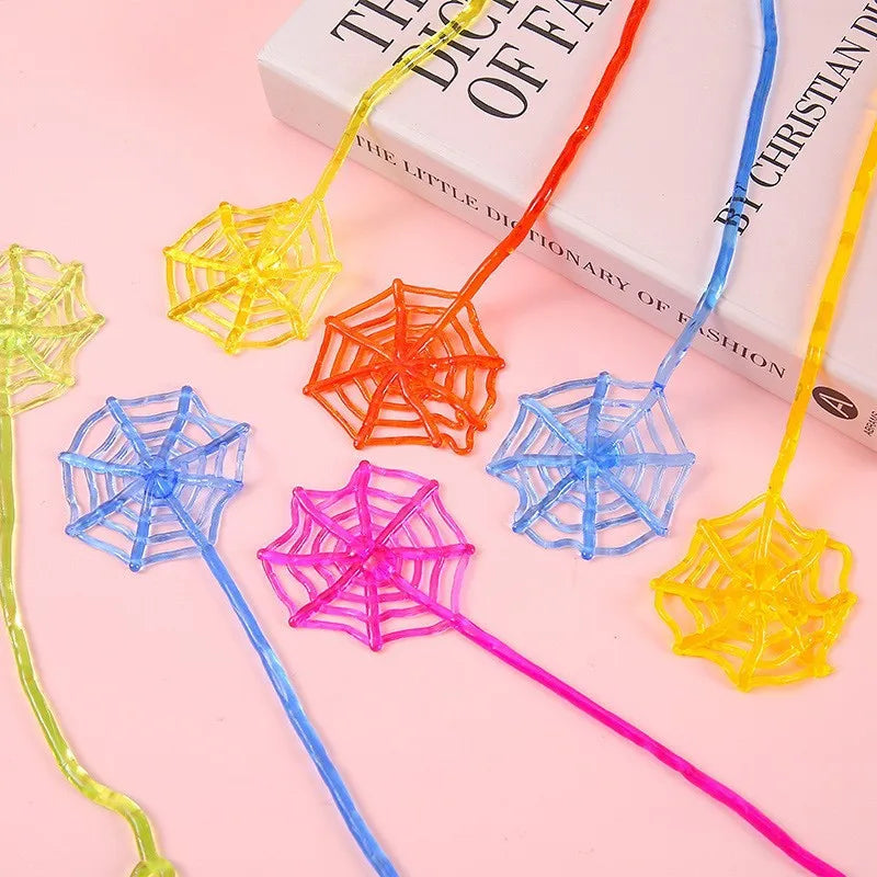 Telescopic Sticky Spider Web Toys - Fun Party Favors for Kids (10/20/30/50 Pcs)