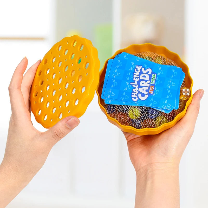 Kid's Marble Balance Board Game - Fun Wobble Stacking Challenge for Social and Logical Thinking!