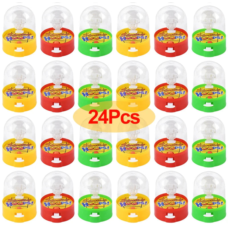 Desktop Basketball Shooting Game - 12/24 Pcs Finger Shooting Toy for Kids, Perfect Birthday Party Favors & School Awards!