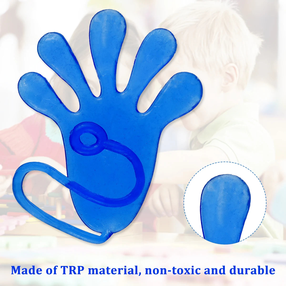 12Pcs Stretchy Sticky Hands - Fun TPR Jelly Toys for Parties, Favors & Stocking Stuffers!